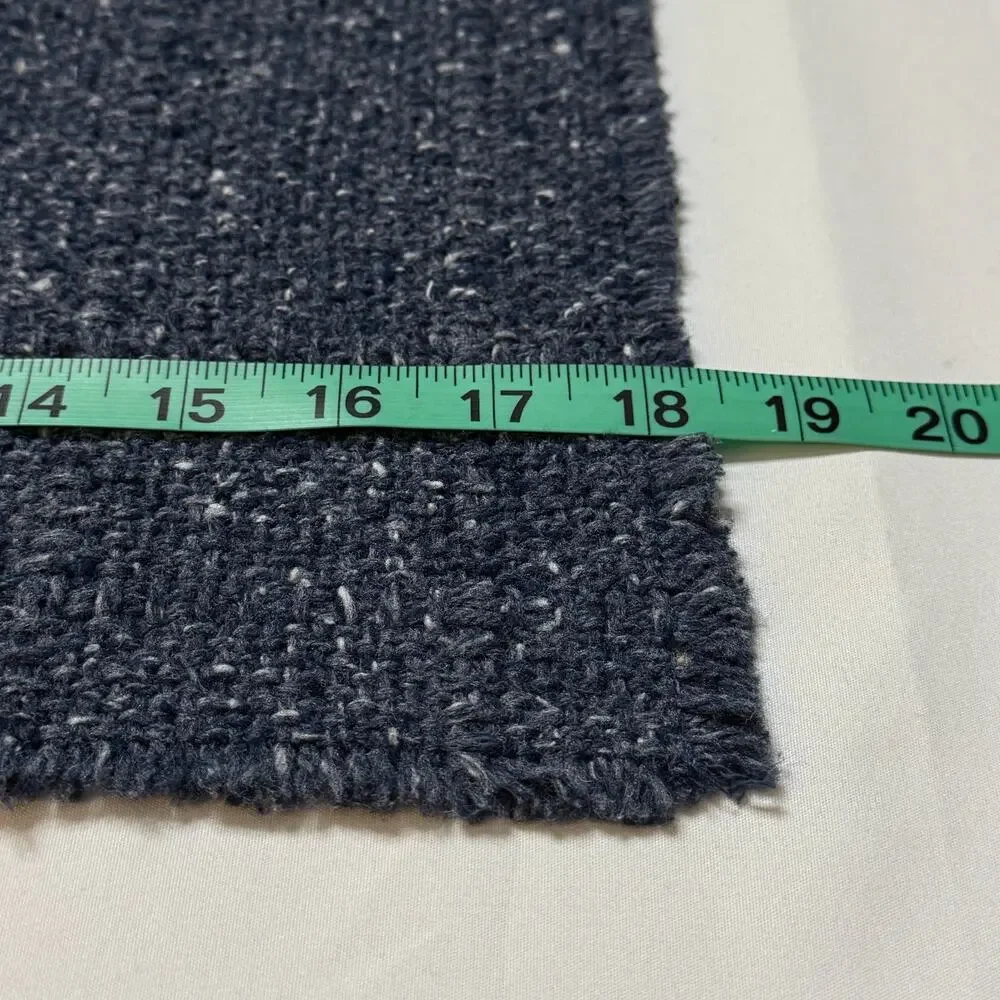 Classic‎ Blue Heathered Fringe Tweed Placemats Set of 4 Urban Metro Minimalist